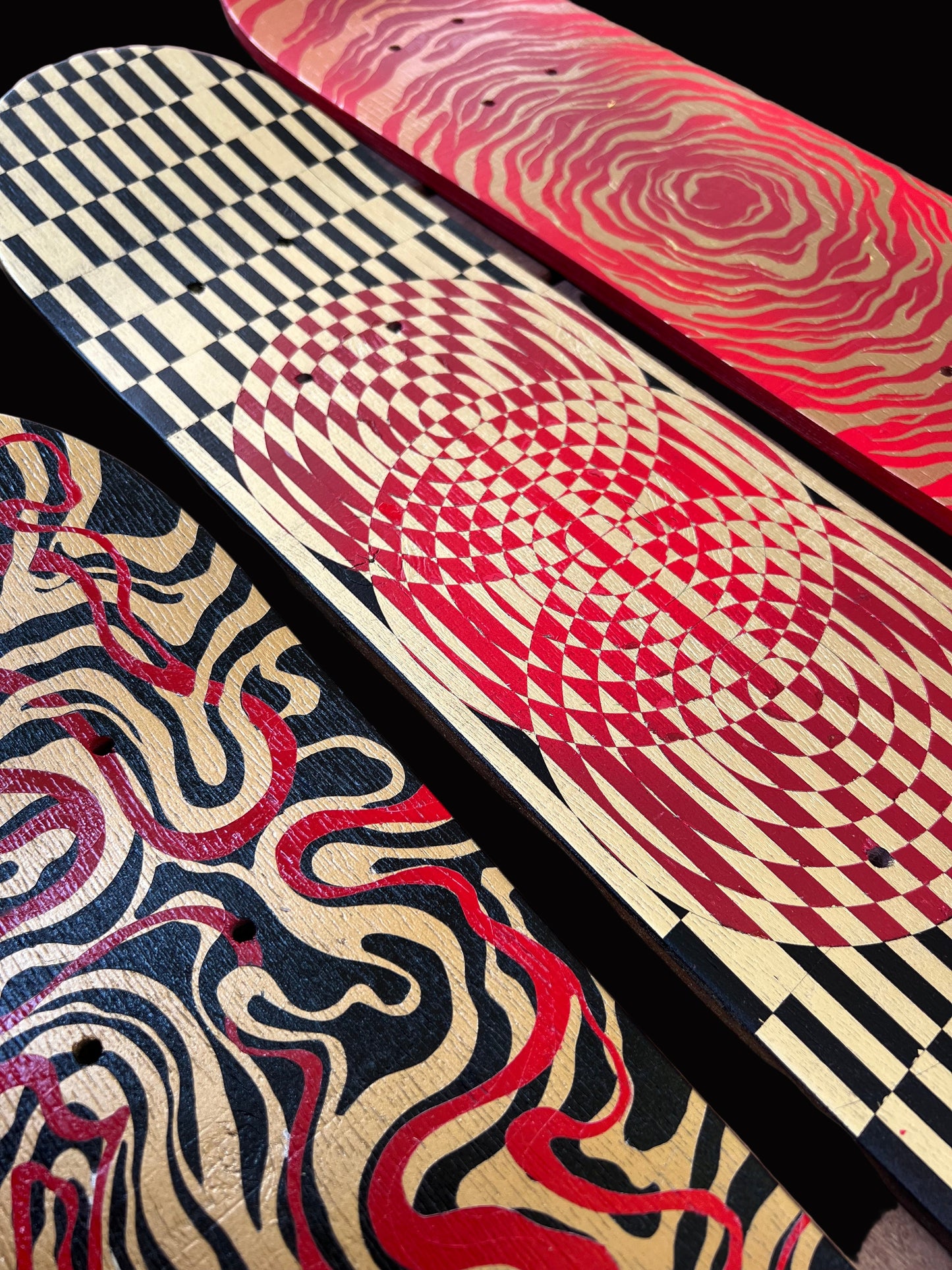 Art Series Skateboard Deck. Asymmetric Geometric