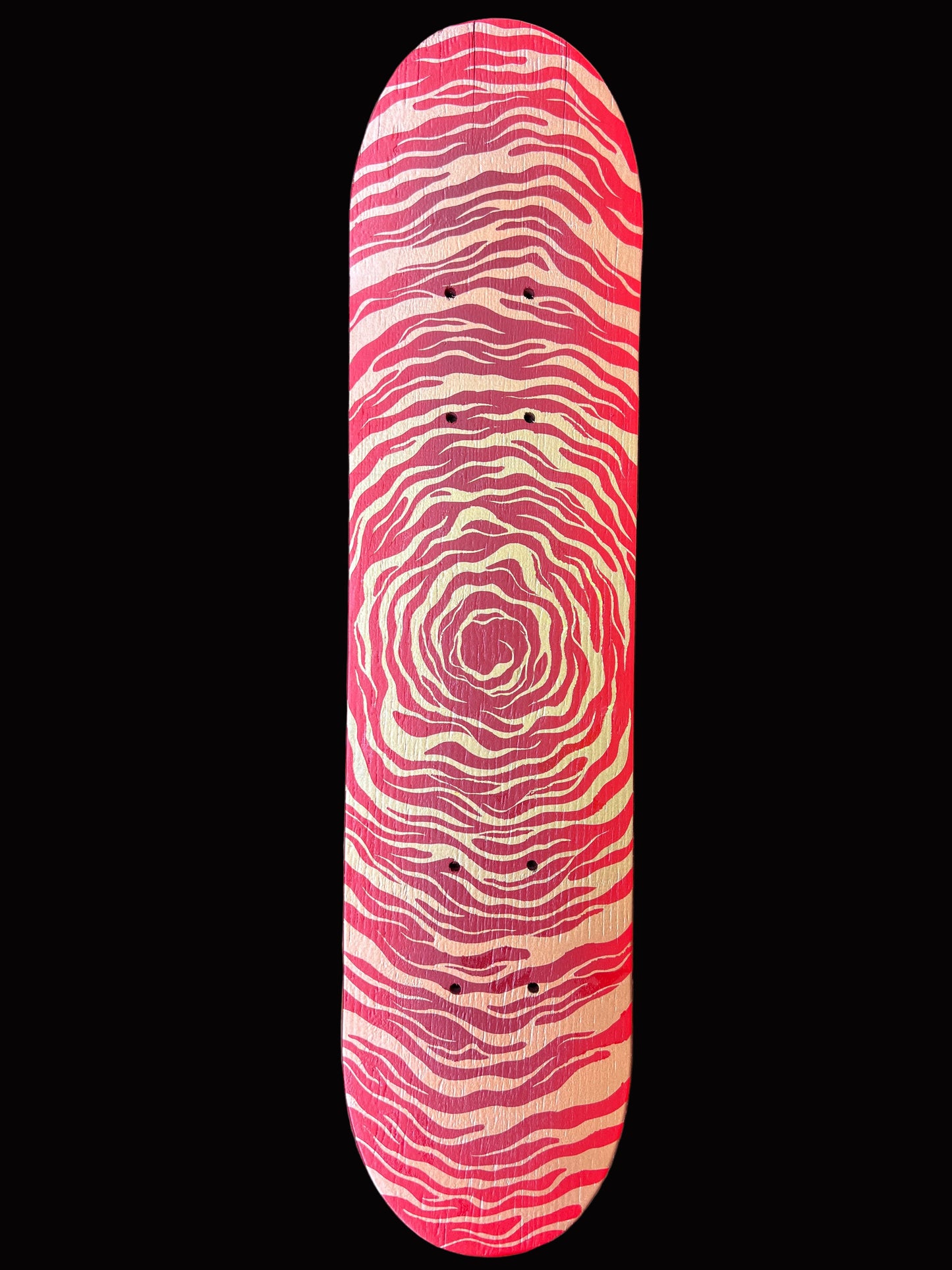 Art Series Skateboard Deck.  Golden Ripples