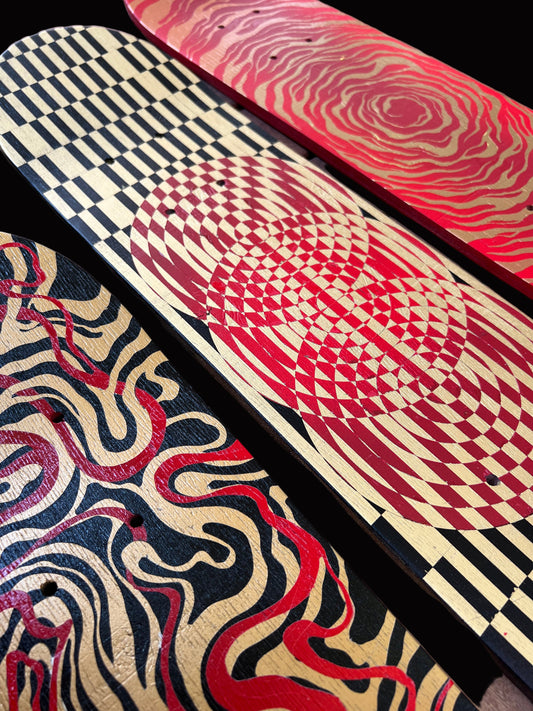 Art Series Skateboard Deck.  Flow of Color